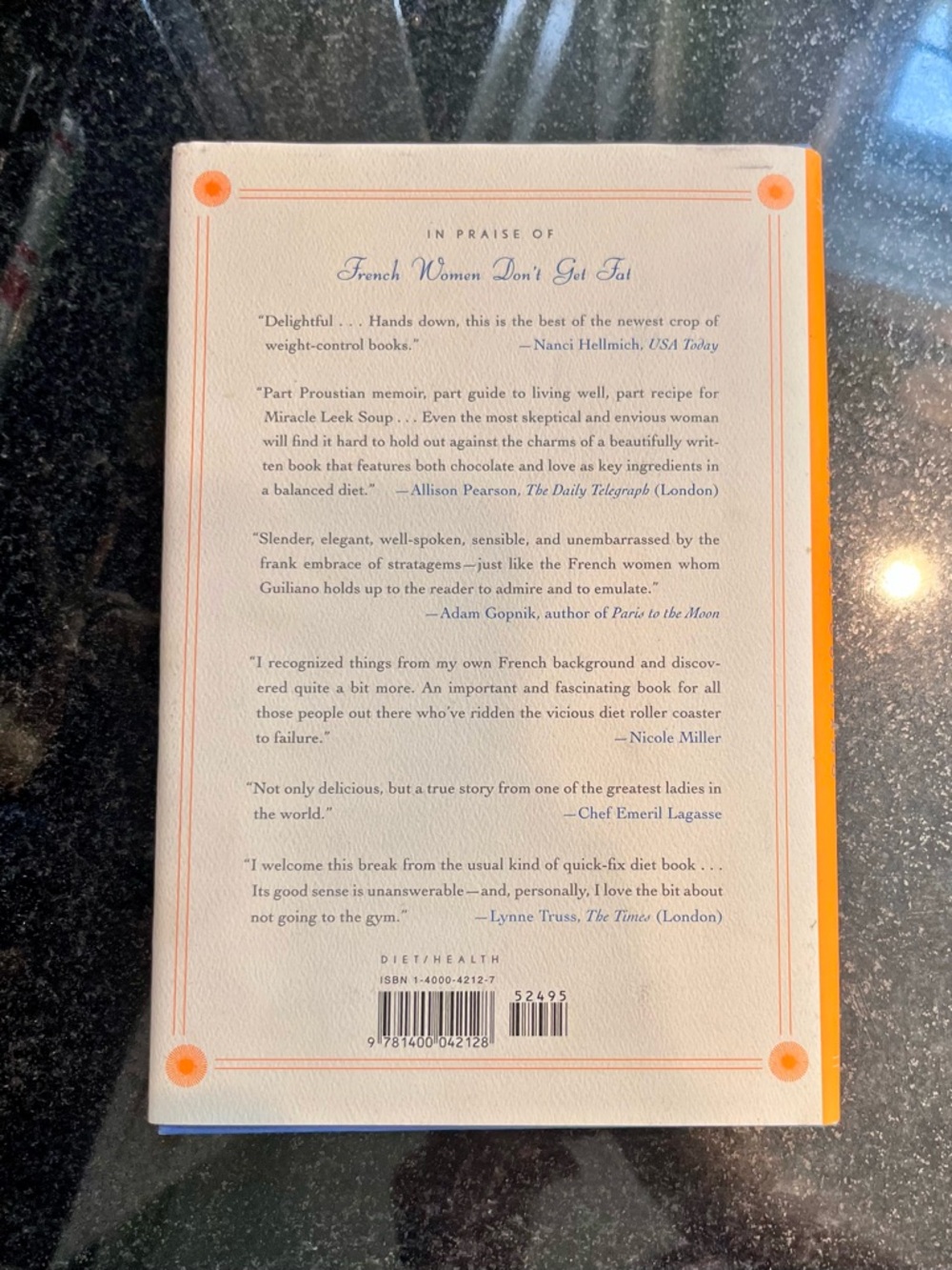French Women Don’t Get Fat hardcover book, new - Picture 4 of 4